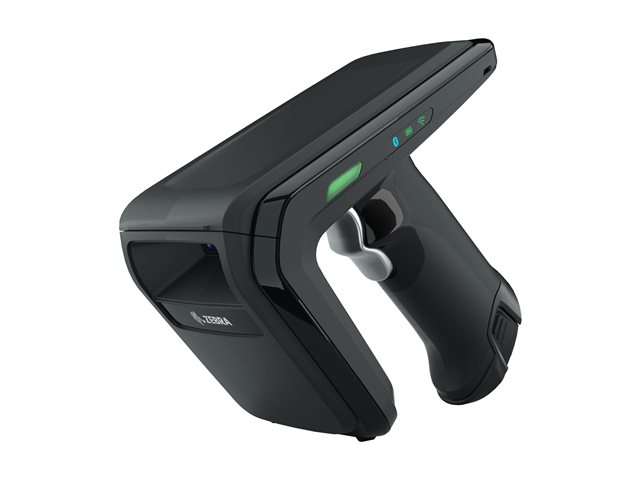 RFD40 PREMIUM PLUS SLED: STANDARD RANGE CIRCULAR POLARIZED ANTENNA UHF RFID BLUETOOTH WIFI GUN SE4100 IMAGER 7000MAH BATTERY MIDNIGHT BLACK 900MHZ WORLDWIDE