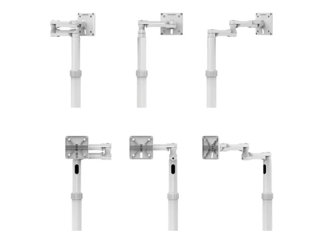 Compulocks Medical Rolling Cart Extended - VESA Compatible - Cart - for LCD display - medical - white - screen size: up to 15\" - for Compulocks Medical Rolling Cart Extended - VESA Compatible