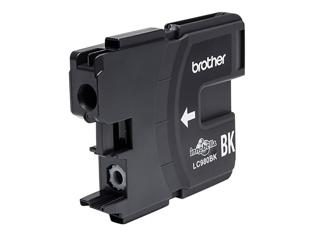 Brother LC980BK - Black - original - ink cartridge - for Brother DCP-145, 163, 167, 193, 195, 197, 365, 373, 375, 377, MFC-250, 255, 290, 295, 297