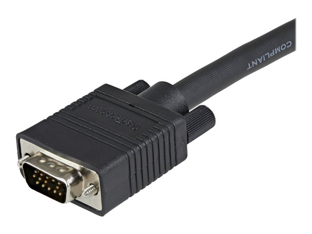 StarTech.com 3m Coax High Resolution Monitor VGA Video Cable HD15 M/M - VGA cable - HD-15 (VGA) (M) to HD-15 (VGA) (M) - 3 m - molded, thumbscrews - black