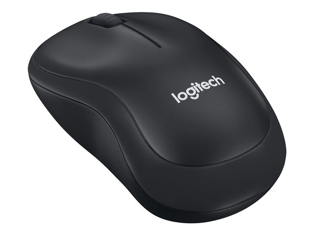 Logitech M220 Silent - Mouse - optical - 3 buttons - wireless - 2.4 GHz - USB wireless receiver - charcoal