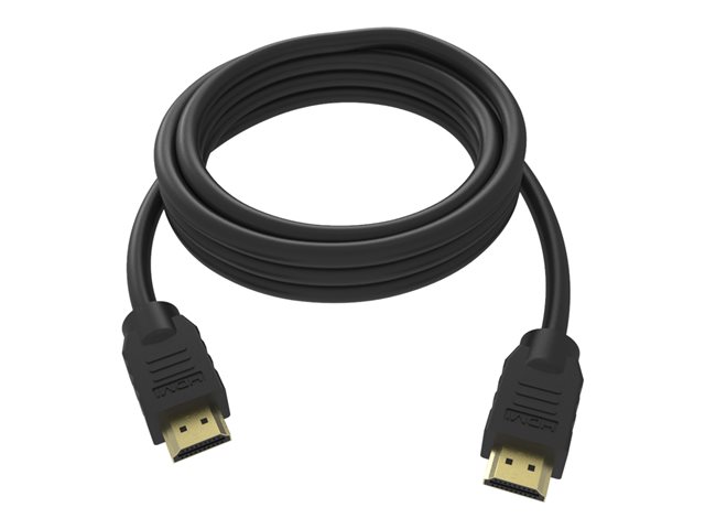 VISION Professional installation-grade HDMI cable - LIFETIME WARRANTY - 4K - HDMI version 2.0 - gold plated connectors - ethernet - HDMI (M) to HDMI (M) - outer diameter 7.3 mm - 28 AWG - 1.5 m - black