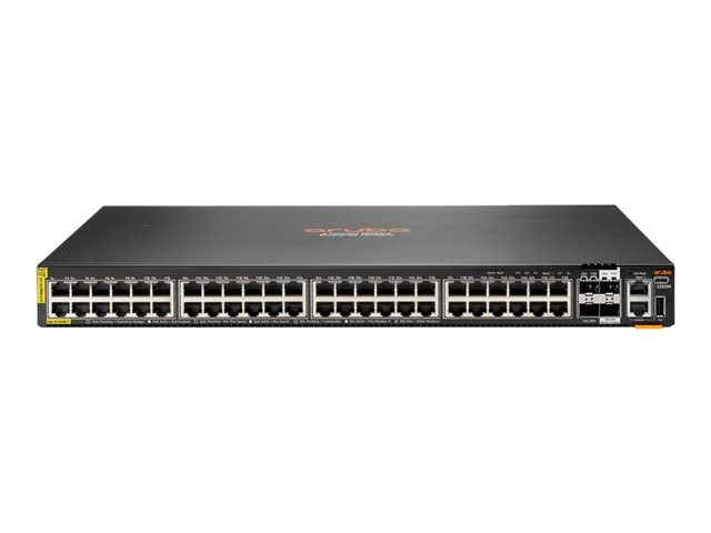 HPE Aruba 6200M 48G Class4 PoE 4SFP+ Switch - Switch - Max. Stacking Distance 10 kms - L3 - Managed - 48 x 10/100/1000 (PoE+) + 4 x 1 Gigabit / 10 Gigabit SFP+ (uplink / stacking) - front and side to back - rack-mountable - PoE+ (1440 W) - BTO