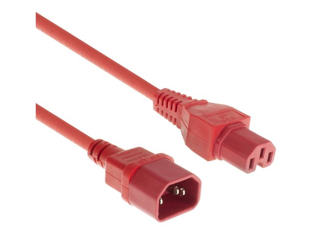 POWERCORD C14-C15 RD 3.00M. 1 stk