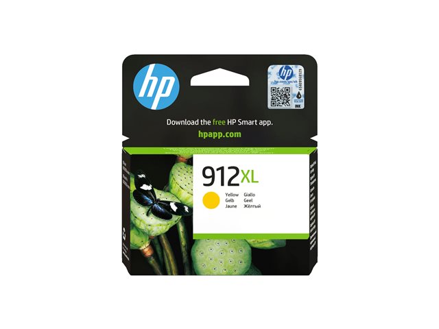 HP 912XL - 8.5 ml - High Yield - yellow - original - ink cartridge - for Officejet 80XX, Officejet Pro 80XX