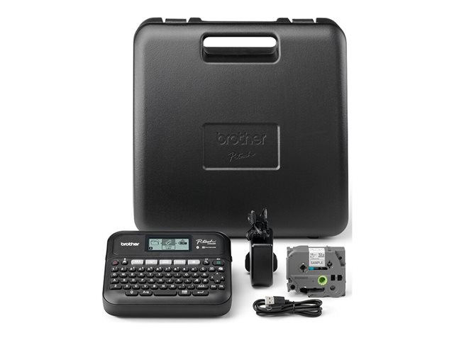 Brother P-Touch PT-D460BTVP - Labelmaker - B/W - thermal transfer - 18 mm width - 180 dpi - up to 30 mm/sec - USB, Bluetooth 5.0 - cutter - 5 line printing, mirror print, vertical print, multi-copy printing - black