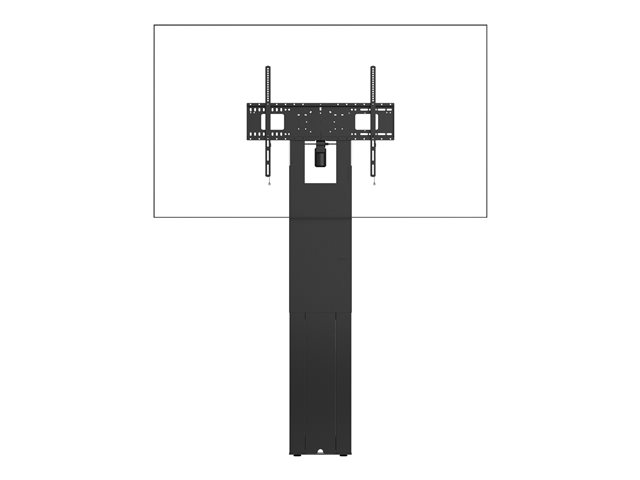 VISION Motorised Height Adjustable Display Floor Stand - LIFETIME WARRANTY - Heavy duty - Fits displays up to 100\" with VESA sizes up to 800 x 600 - fixes to wall, transfers load to floor - SWL 95 kg / 209 lb - cable controller - RS232 control - height to centre of screen 1117-1917 mm / 44 to 75\" - supports portrait or landscape style - black