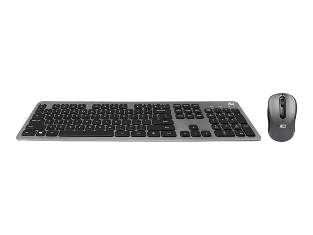 ACT AC5710 - Toetsenbord en muis set - draadloos - 2.4 GHz - QWERTY - VS - zwart