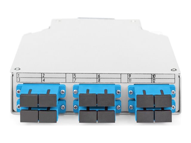 Fiber DIN Rail Box Preassembled SM 6 SC