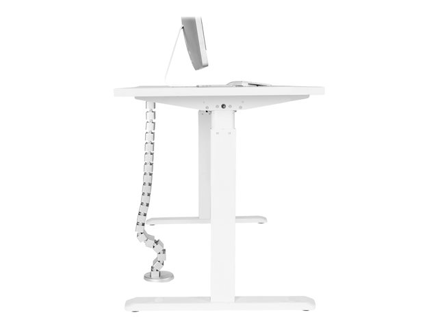StarTech.com Spine Cable Management - Weighted Base Plate - Cord Cover - Cable Organizer - Cord Protector - Cable Raceway (CMVBMOD) - Cable organizer - desk mountable - 1.29 m - silver