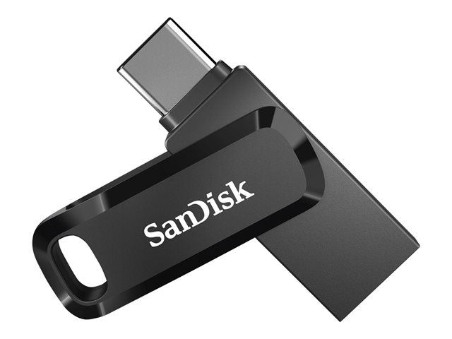 SanDisk Ultra Dual Drive Go - USB flash drive - 128 GB - USB 3.2 Gen 1 / USB-C - black