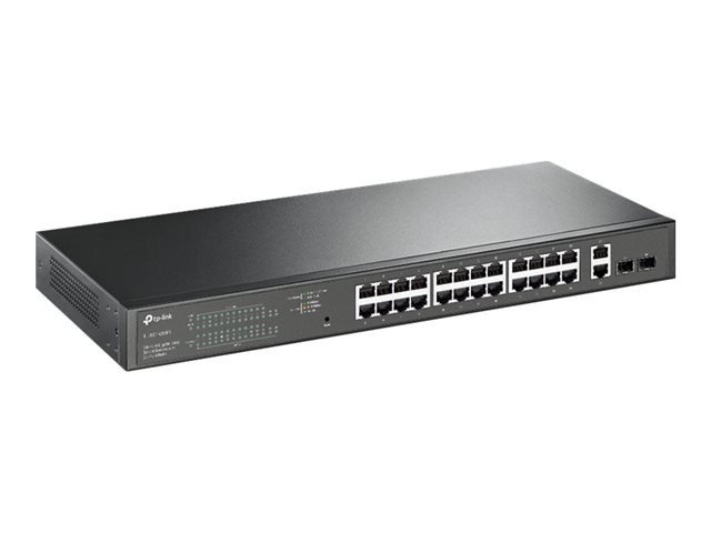 TP-Link TL-SG1428PE - Switch - smart - 24 x 10/100/1000 (PoE+) + 2 x 10/100/1000 - rack-mountable - PoE+ (250 W) - AC 100 - 240 V