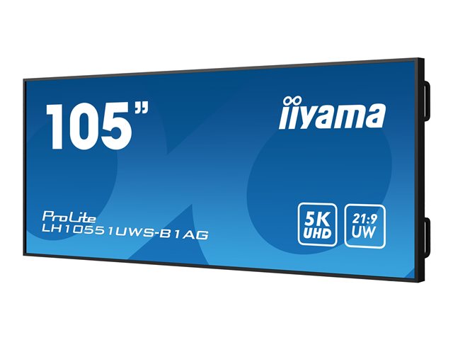 iiyama ProLite LH10551UWS-B1AG - 105\" Diagonal Class (104.7\" viewable) LED-backlit LCD display - digital signage - 5K UHD (2160p) 5120 x 2160 - black