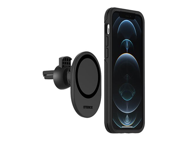 OtterBox - Car holder for mobile phone - for MagSafe - black - for Apple iPhone 12, 12 mini, 12 Pro, 12 Pro Max