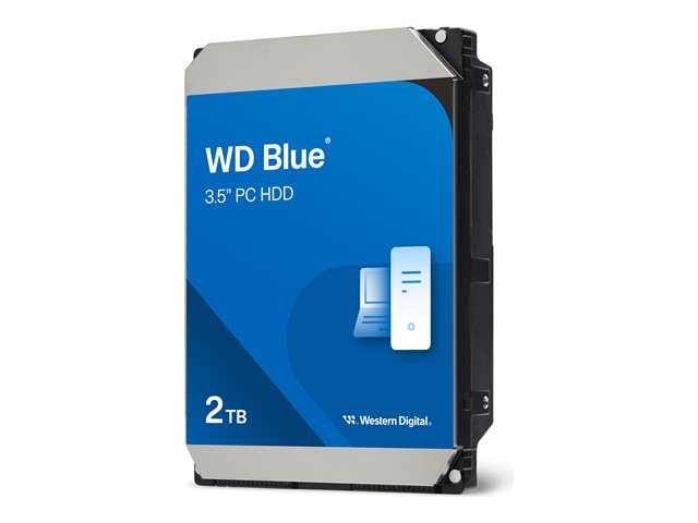 WD Blue WD20EARZ - Hard drive - 2 TB - internal - 3.5\" - SATA 6Gb/s - 5400 rpm - buffer: 64 MB