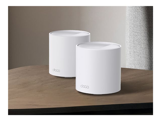 TP-Link Deco X10 V1 - Wi-Fi system - (2 routers) - up to 3,900 sq.ft - mesh 1GbE Dual Band