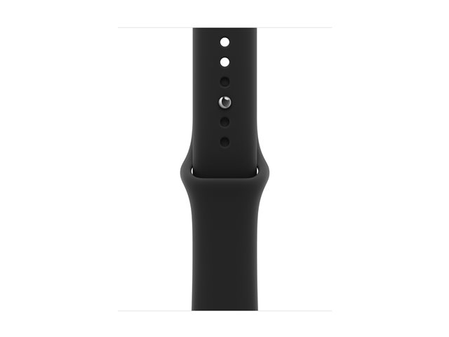 Apple Watch Series 12 GPS + Cellular 42mm Black Aluminium Case with Black Sport Band - S/M