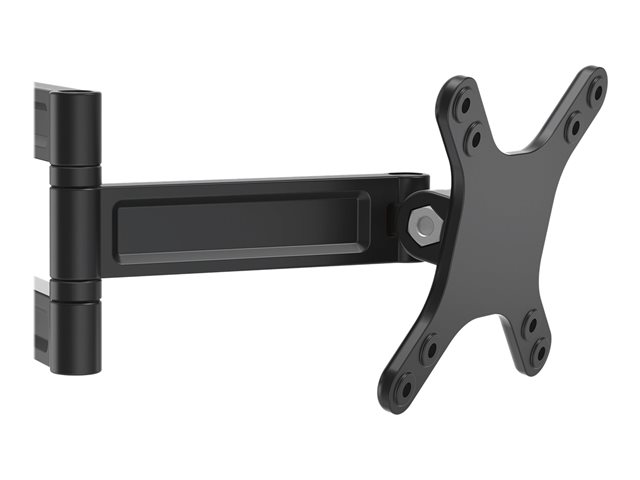 StarTech.com Monitor Wall Mount - Dual Swivel - Supports 13'' to 34'' Monitors - VESA Monitor / TV Wall Mount - Wall Mount Swivel Monitor Arm - Black (ARMWALLDS) - Mounting kit (mounting plate, screws, monitor arm) - adjustable arm - for LCD display - aluminium - black - screen size: 13\"-34\" - wall-mountable