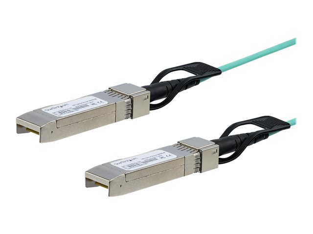StarTech.com Cisco SFP-10G-AOC3M Compatible 3m/9.84ft 10G SFP+ to SFP+ Active Optical Fiber, 10Gbps SFP Plus/Mini GBIC/Transceiver Module Cable, Cisco Firepower ASR1000, 10GE SFP+ Cable - Lifetime Warranty (SFP10GAOC3M) - 10GBase direct attach cable