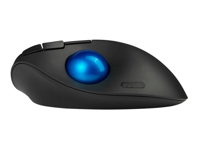 Kensington Pro Fit Ergo TB450 EQ - Trackball - ergonomic - optical - 7 buttons - wireless - 2.4 GHz, Bluetooth - USB wireless receiver