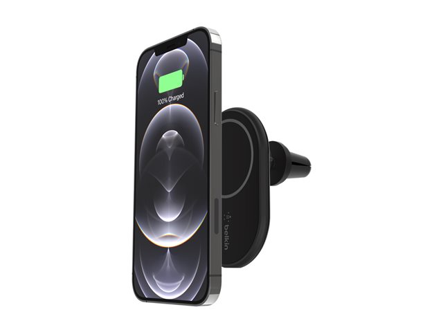 Belkin BoostCharge - Car wireless charging holder - 10 Watt - black - for Apple iPhone 12, 12 mini, 12 Pro, 12 Pro Max