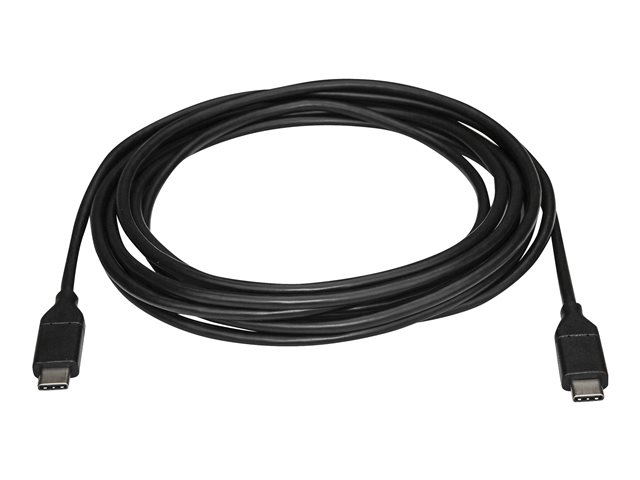 StarTech.com USB C to USB C Cable - 3m / 10 ft - USB Cable Male to Male - USB-C Cable - USB-C Charge Cable - USB Type C Cable - USB 2.0 (USB2CC3M) - USB cable - 24 pin USB-C (M) to 24 pin USB-C (M) - Thunderbolt 3 / USB 2.0 - 3 m - black - for P/N: DKT30CHD