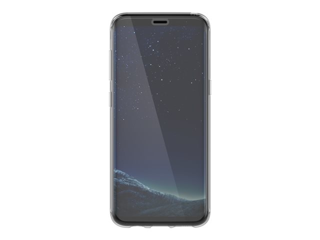 OtterBox Clearly Protected Skin - Back cover for mobile phone - black, transparent - with Alpha Glass screen protector - for Samsung Galaxy S8