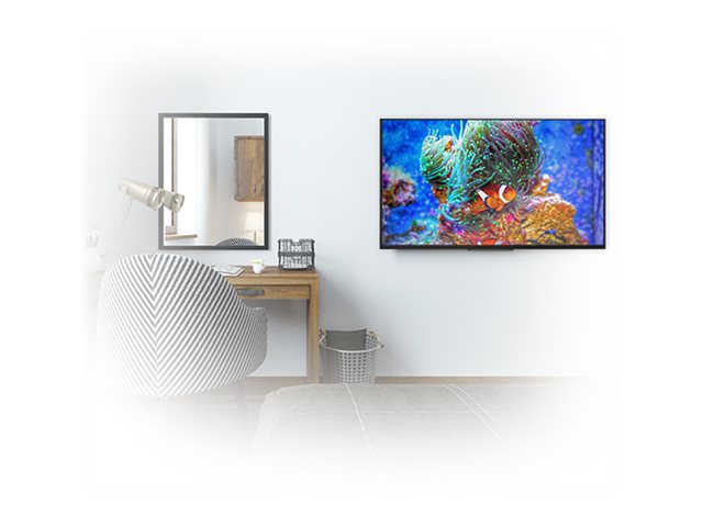 B-TECH BT8441 - Mounting kit (wall plate, 2 x interface arms) - low profile - for LCD display - black - screen size: up to 55\"
