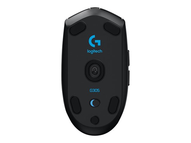 Logitech G G305 - Mouse - optical - 6 buttons - wireless - 2.4 GHz - USB wireless receiver - black