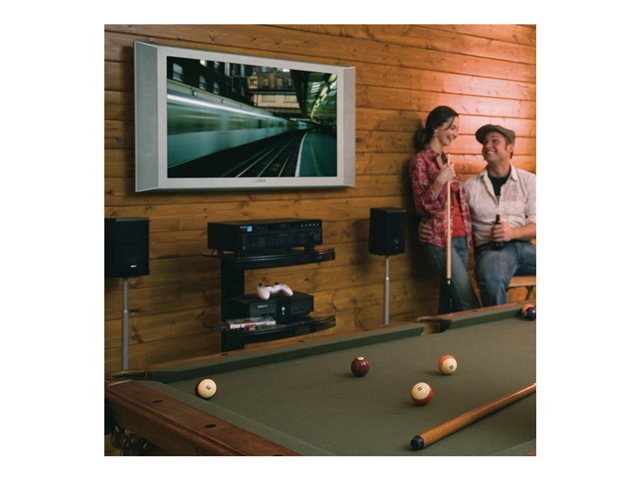 Ergotron Neo-Flex - Mounting kit (wall plate, locking bar, 2 rails) - Fixed, Ultra Heavy Duty - for flat panel - black - screen size: 37\"-80\"