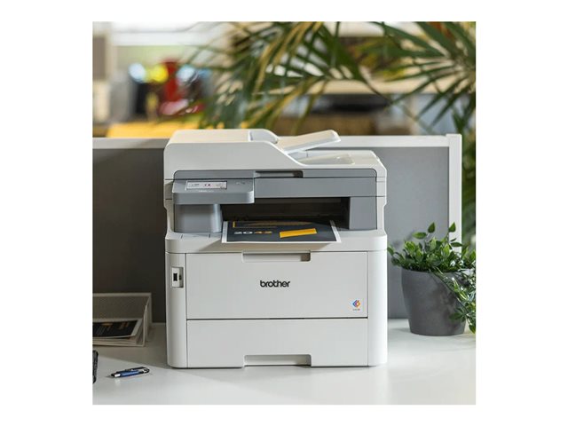 Brother MFC-L8390CDW - Multifunction printer - colour - LED - A4/Legal (media) - up to 30 ppm (copying) - up to 30 ppm (printing) - 280 sheets - 33.6 Kbps - USB 2.0, Gigabit LAN, USB 2.0 host, NFC, Wi-Fi(n)