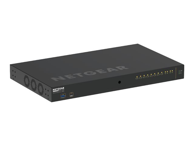 NETGEAR AV Line M4250-10G2XF-PoE++ - Switch - L3 - Managed - 10 x 10/100/1000 (8 PoE++) + 2 x 10 Gigabit SFP+ - side to side airflow - rack-mountable - PoE++ (720 W)