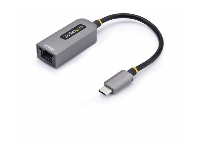 StarTech.com 2.5GbE USB-C to Ethernet Adapter - Network adapter - USB-C 3.2 Gen 1 / Thunderbolt 3 - 10M/100M/1G/2.5 Gigabit Ethernet - space grey
