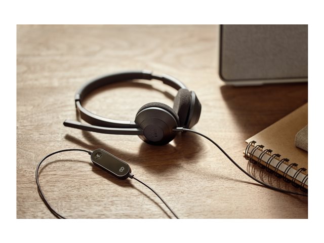 Hdset322 Wred Dual On-Ear CarbonBK USB-C