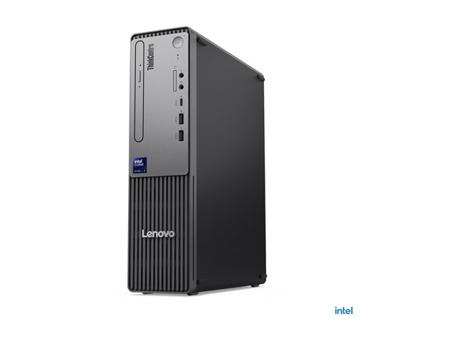 ThinkCentre neo 50s Gen 6, Intel® Core™ Ultra 5 225 (E-cores up to 4.40GHz, 20MB), No Operating System, 32.0GB, 1x1TB SSD M.2 2280 PCIe Gen4 TLC Opal, Intel® Graphics, Slim DVD Writer, 200W, 5YR Onsite,1CourierCarryin, USB, Calliope Gen 3, Black-Belg