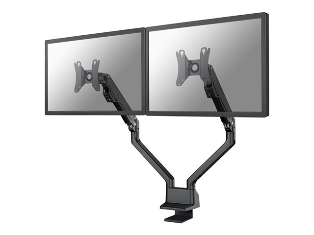 Neomounts by Newstar FPMA-D750DBLACK2 - Mounting kit (desk mount) - full-motion - for 2 LCD displays - black - screen size: 10\"-32\" - clamp mountable, grommet