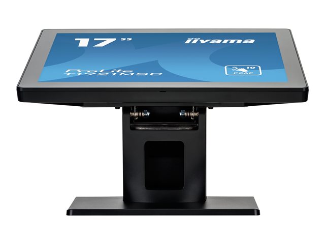 iiyama ProLite T1721MSC-B2 - LED monitor - 17\" - touchscreen - 1280 x 1024 SXGA @ 75 Hz - TN - 250 cd/m² - 1000:1 - 5 ms - HDMI, VGA - speakers - black bezel with matte finish