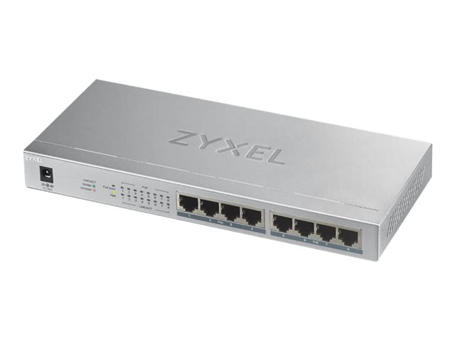 Zyxel GS1008HP - Switch - 8 x 10/100/1000 (PoE+) - wall-mountable, desktop - PoE+ (60 W)