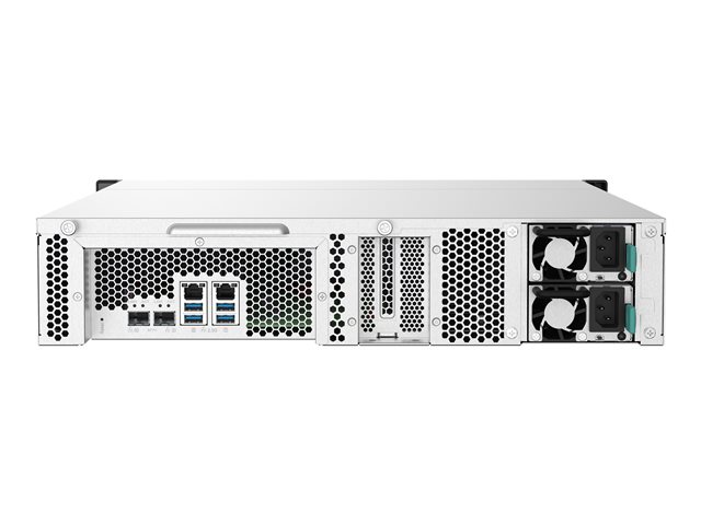 QNAP TS-1232PXU-RP - NAS server - 12 bays - rack-mountable - SATA 6Gb/s - RAID RAID 0, 1, 5, 6, 10, 50, 60, JBOD - RAM 4 GB - Gigabit Ethernet / 2.5 Gigabit Ethernet / 10 Gigabit Ethernet - iSCSI support - 2U