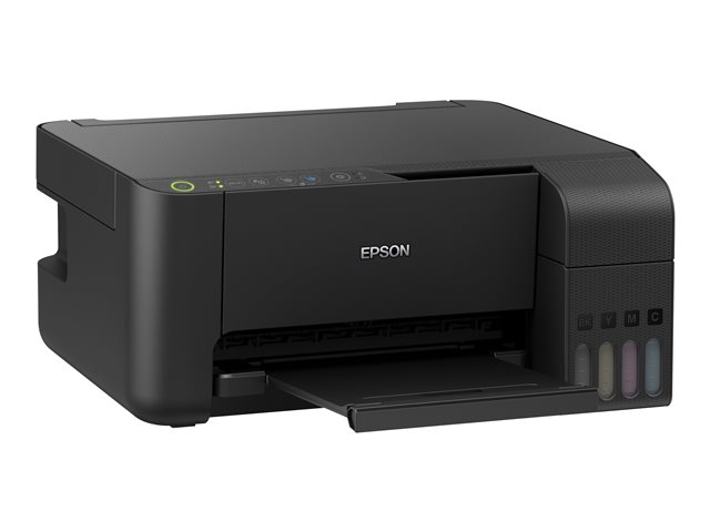 Epson EcoTank ET-2715 - Multifunction printer - colour - ink-jet - refillable - Legal (216 x 356 mm)/A4 (210 x 297 mm) (original) - A4/Legal (media) - up to 10 ppm (printing) - 100 sheets - USB, Wi-Fi - black