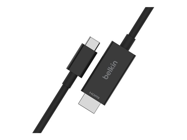 Belkin Connect - Adapter cable - 24 pin USB-C male to HDMI male - 2 m - black - 8K60Hz support, DP Alt mode support, passive