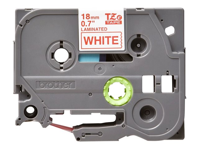 Brother TZe-242 - Standard adhesive - red on white - Roll (1.8 cm x 8 m) 1 cassette(s) laminated tape - for Brother PT-D600, P-Touch PT-1880, D450, D800, E310, E550, E800, P900, P950
