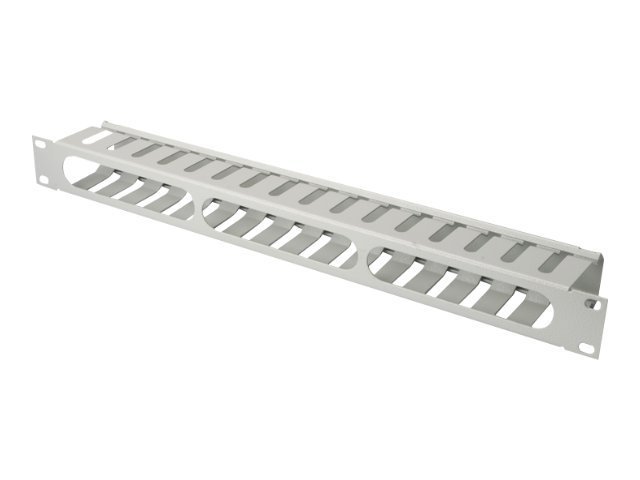 1U CABLE MANAGEMENT CAGE DETACHABLE REAR PLATE COLOR GREY (RAL 7035)