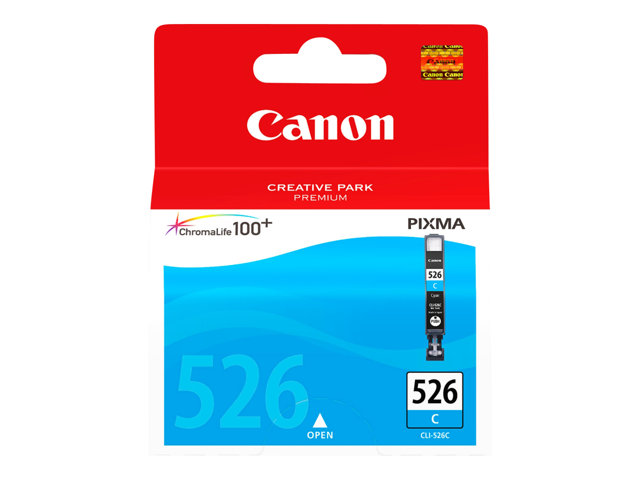 Canon CLI-526C - 9 ml - cyan - original - ink tank - for PIXMA iP4950, iX6550, MG5250, MG5350, MG6150, MG6250, MG8150, MG8250, MX715, MX885, MX895