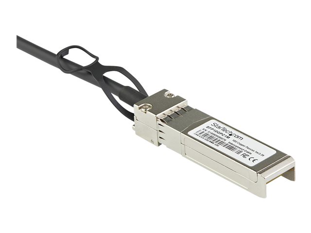 StarTech.com Dell EMC DAC-SFP-10G-1M Compatible 1m 10G SFP+ to SFP+ Direct Attach Cable Twinax, 10GbE SFP+ Copper DAC 10 Gbps Low Power Passive Mini GBIC/Transceiver Module DAC, SFP+ Cable (DACSFP10G1M) - 10GBase direct attach cable - SFP+ (P) latched to SFP+ (P) latched - 1 m - twinaxial - passive