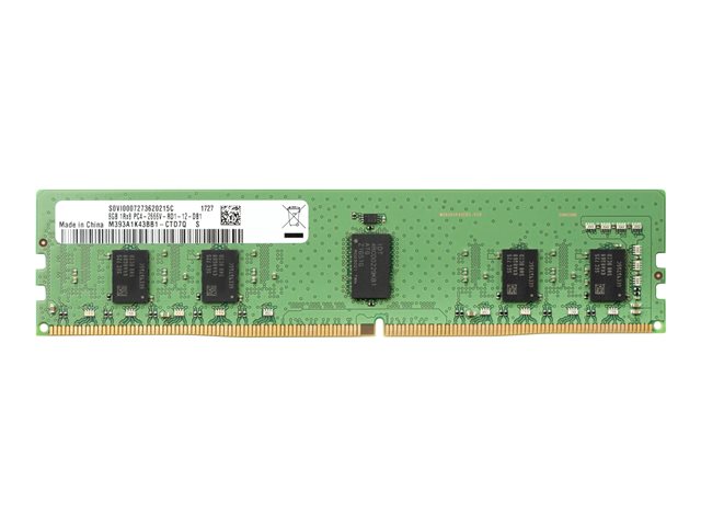 HP - DDR4 - module - 8 GB - DIMM 288-pin - 2666 MHz / PC4-21300 - 1.2 V - unbuffered - non-ECC - for Workstation Z2 G4 (non-ECC), Z4 G4 (non-ECC)