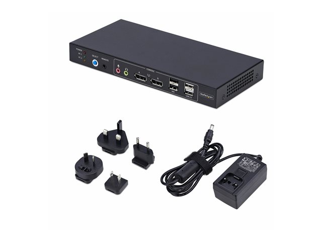 2-Port Dual-Monitor DisplayPort KVM