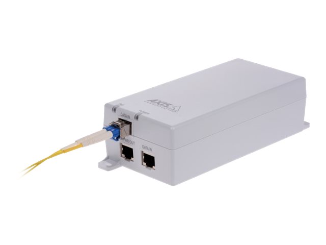 AXIS T8154 Midspan - PoE injector (internal) - AC 100-240 V - 60 Watt - India, Europe - for AXIS C1410, P1385-E, W400
