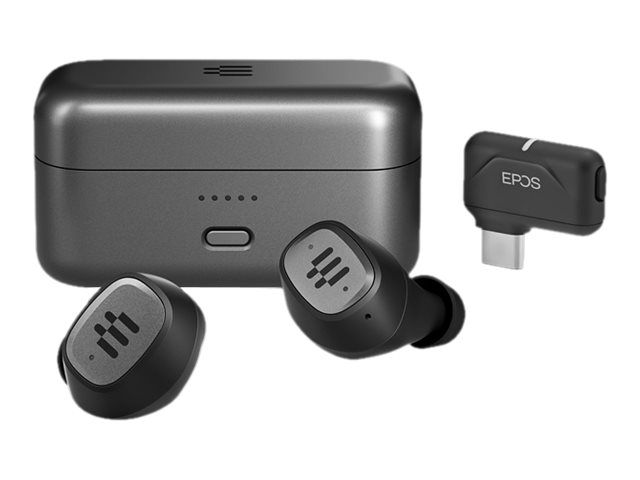 EPOS I SENNHEISER GTW 270 Hybrid - True wireless earphones with mic - in-ear - Bluetooth - grey, black, silver