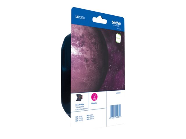 Brother LC1220MBP - Magenta - original - blister - ink cartridge - for Brother DCP-J525, DCP-J725, DCP-J925, MFC-J430, MFC-J625, MFC-J825, MyMio MFC-J825